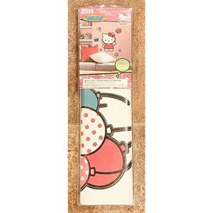 Hello Kitty  Wall Art Stripe Decor Peel & Stick  Room Craft 15 pc Set Large Size